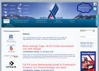 Website von Aecs Aero-Club der Schweiz
