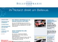 Website von Bellevuepraxis Zürich
