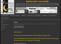 Website von Bettencenter Luna GmbH