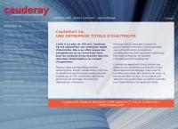 CAUDERAY S.A., entreprise générale d installations électriques