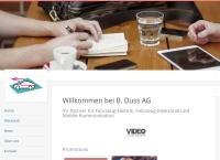 Website von Duss B. AG Wolhusen