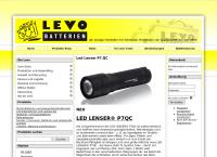 Website von Levo-Batterien AG