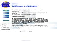 Website von RAYKO Storen