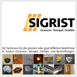 SIGRIST Gravuren Stempel Schilder