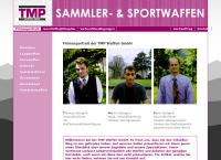 Website von TMP Waffen GmbH