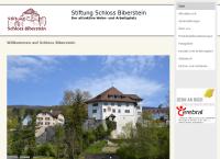 Website von Stiftung Schloss Biberstein