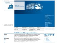Website von ZHAW Zürcher Hochschule für Angewandte Wissenschaften