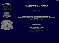 Website von Pauer Wick & Mayer