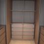 Menuiserie Luquiens - dressing sur-mesure avec tiroirs - Coppet