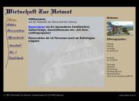 Website von Restaurant Heimat