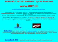 007.ch Karaoke-Entertainment