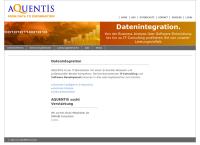 Website von AQUENTIS GmbH