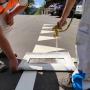 Parkplatz und Strassen Markierung Grindelwald
