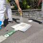 Parkplatz und Strassen Markierung Grindelwald