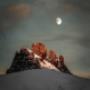 Bergwelt Engstligenalp bei Nacht