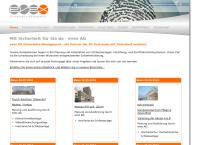 Website von evex ag