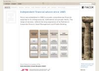 Website von Fincor Finance SA