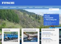 Website von FITSCHI Transporte + Recycling AG