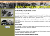 Website von Hofer Fertigungstechnik AG