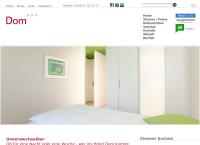 Website von Hotel Dom Förderraum