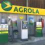 AGROLA Tankstelle in Kirchdorf, Haldenstrasse - zwei Tanksäulen mit Zahlterminal, Abfalleimer und Diesel Cleanline Säule