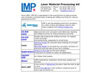 LMP Laser Material Processing AG
