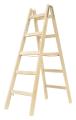 Holz Sprossenstehleiter 2x5