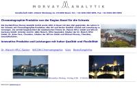 Website von Morvay Analytik GmbH