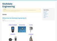 Website von Multidata Engineering AG