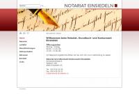 Website von Notariat Einsiedeln