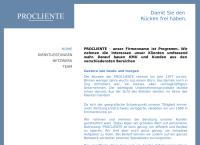 Website von Procliente Treuhand AG