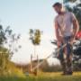Rasentrimmer von Husqvarna mit Akku-Betrieb
