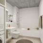 3D Visualisierung Badezimmer Wohnhaus