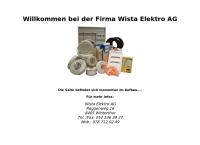 Wista Elektro AG