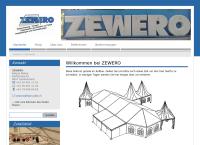 Zewero r. Weber Zeltvermietung Verkauf