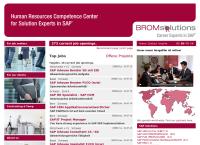 Website von Bromsolutions AG Career Experts in SAP