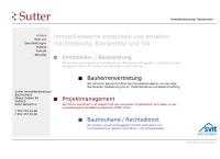 Sutter Immobilienberatung / Bautreuhand
