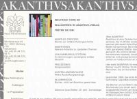 Akanthus, Verlag Für Archäologie, Dr. Adrienne Lezzi Hafter