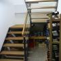 Treppe mit einer Stahlwange