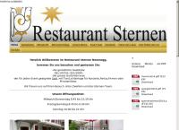 Website von Restaurant Sternen