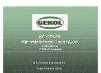 Gekol Kommanditgesellschaft Mineralölhandel GmbH U. Co., Hamburg