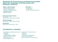 Acr Atelier Für Konservierung und Restaurierung GmbH
