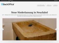 Website von BackOffice AG