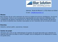 Blue Solution SA