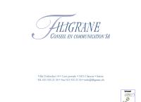Filigrane Conseil en Communication SA