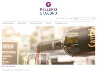 Website von Kellerei St. Georg Einkaufszentrum A1