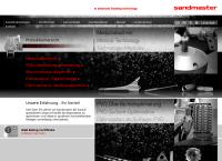 Website von Sandmaster AG