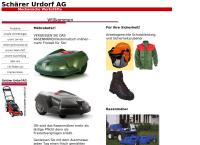 Website von Schärer Urdorf AG