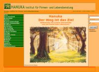 Website von Hanuka Institut Für Firmen-und Lebensberatung