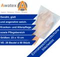 Einweg Waschhandschuhe für den Einmalgebrauch blau weiss